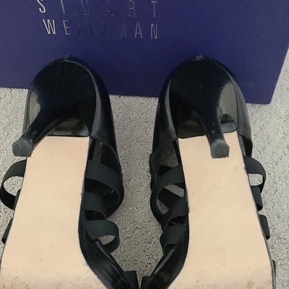 Start Weitzman Black Elastic Heels - Picture 6 of 7